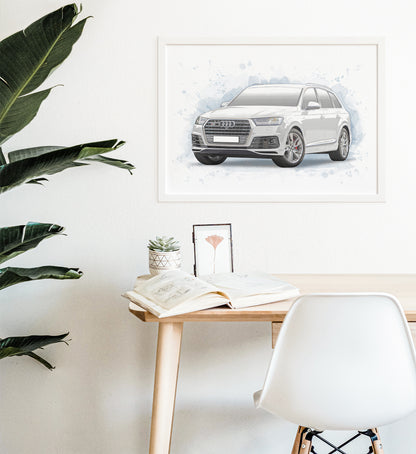 Personalised Audi SQ7 Art Print