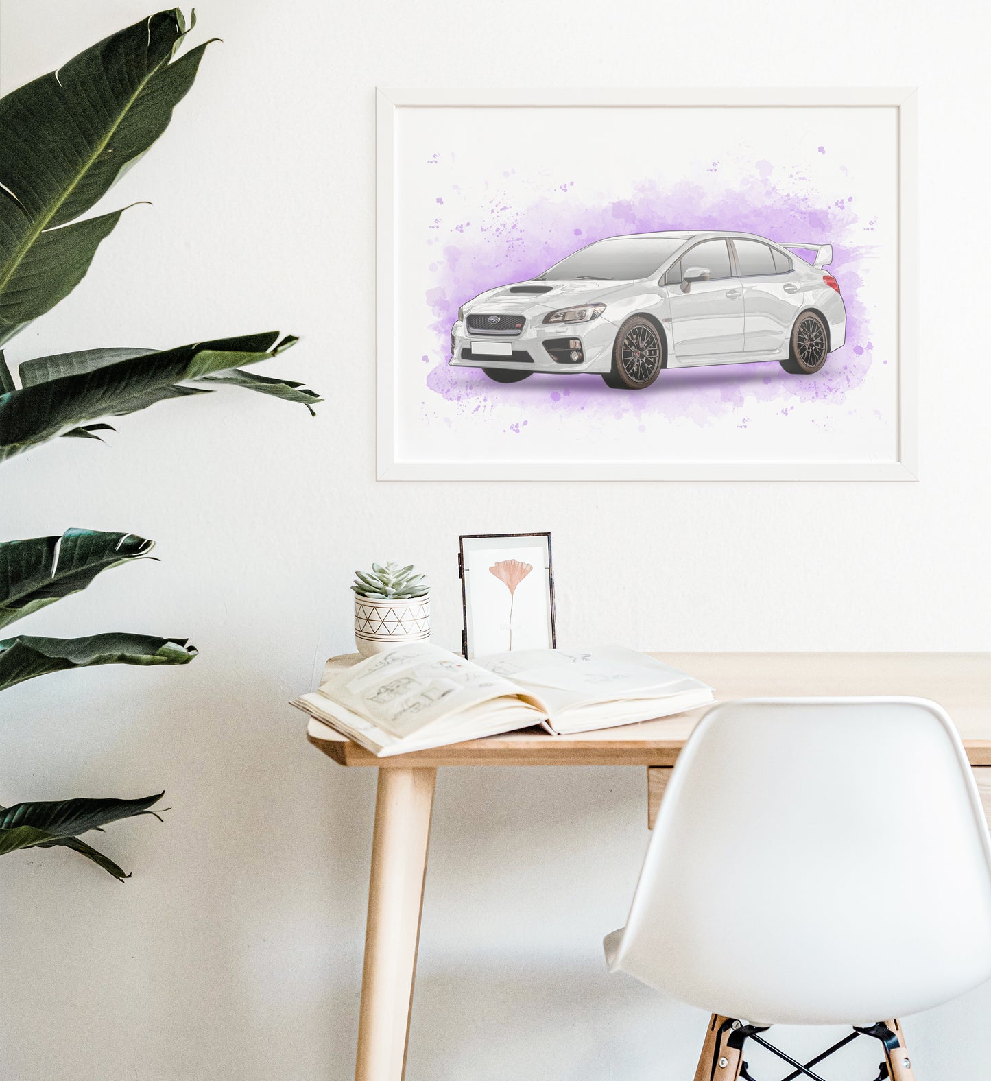 Personalised Subaru WRX STI Art Print