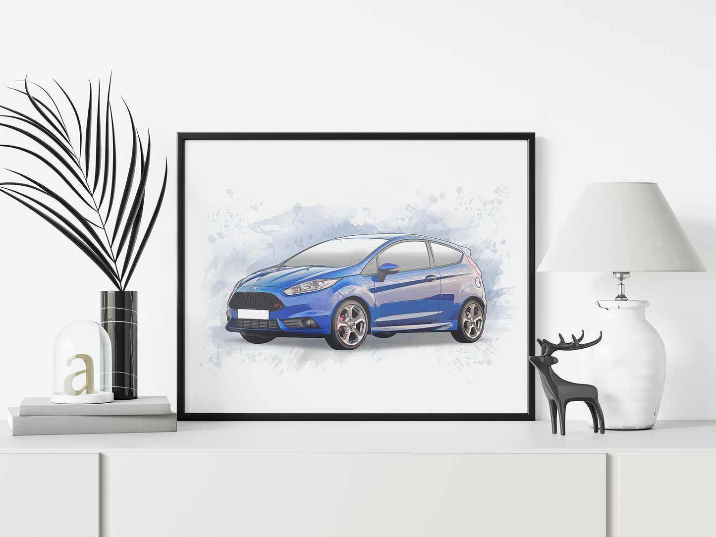 Personalised Ford Fiesta ST MK7 Art Print