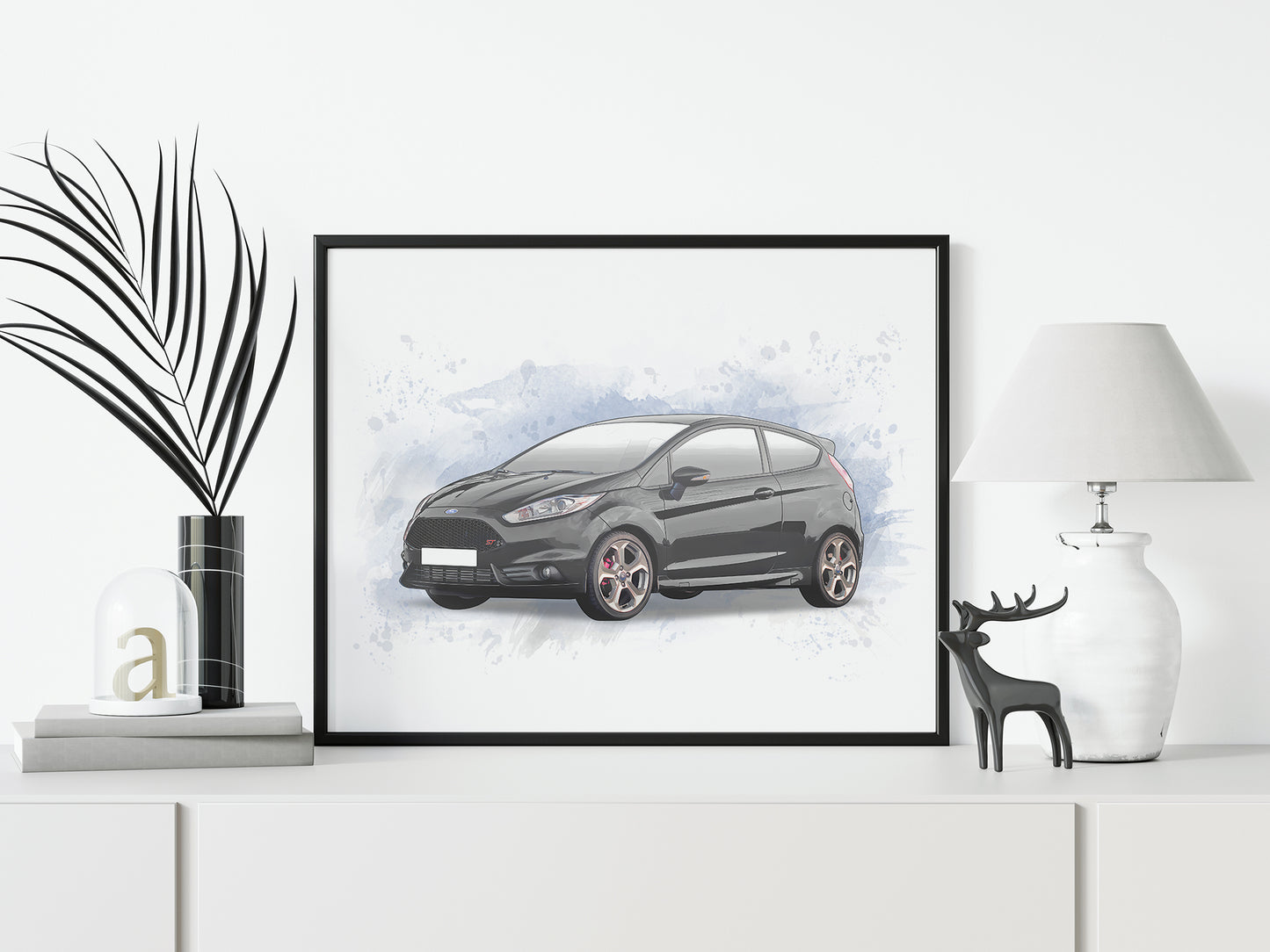 Personalised Ford Fiesta ST MK7 Art Print