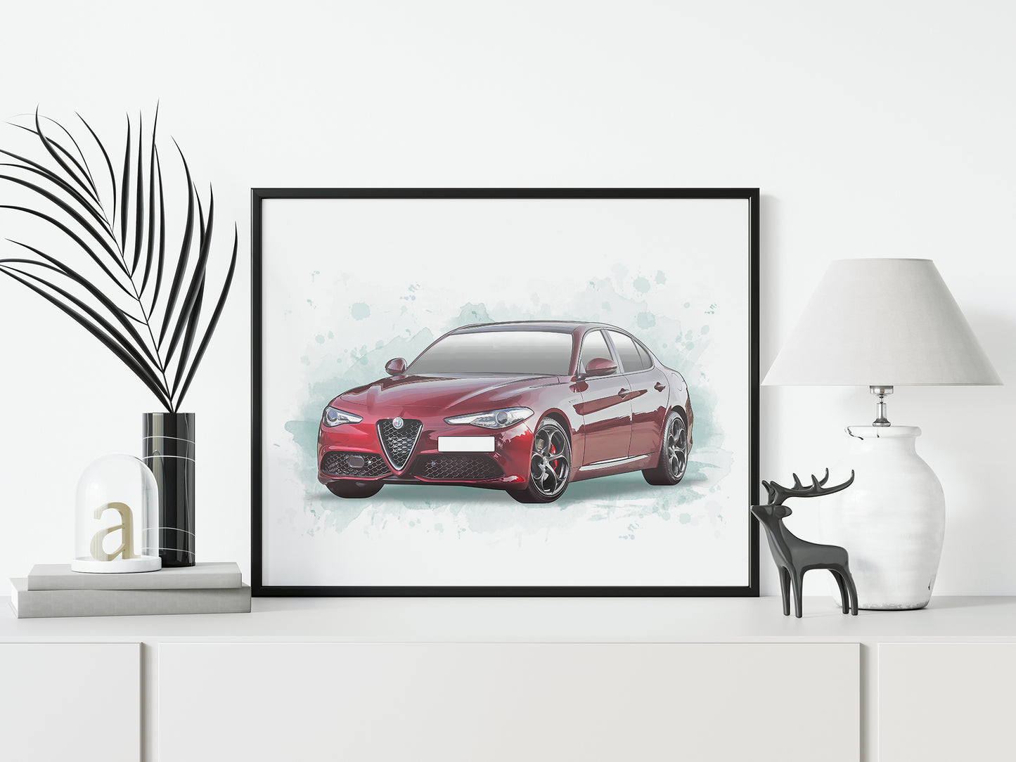 Personalised Alfa Romeo Giulia Art Print