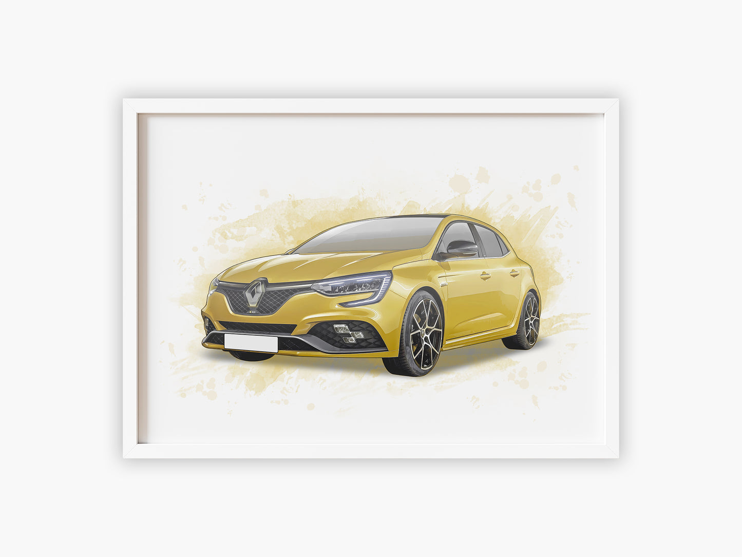 Personalised Renault Megane RS Art Print