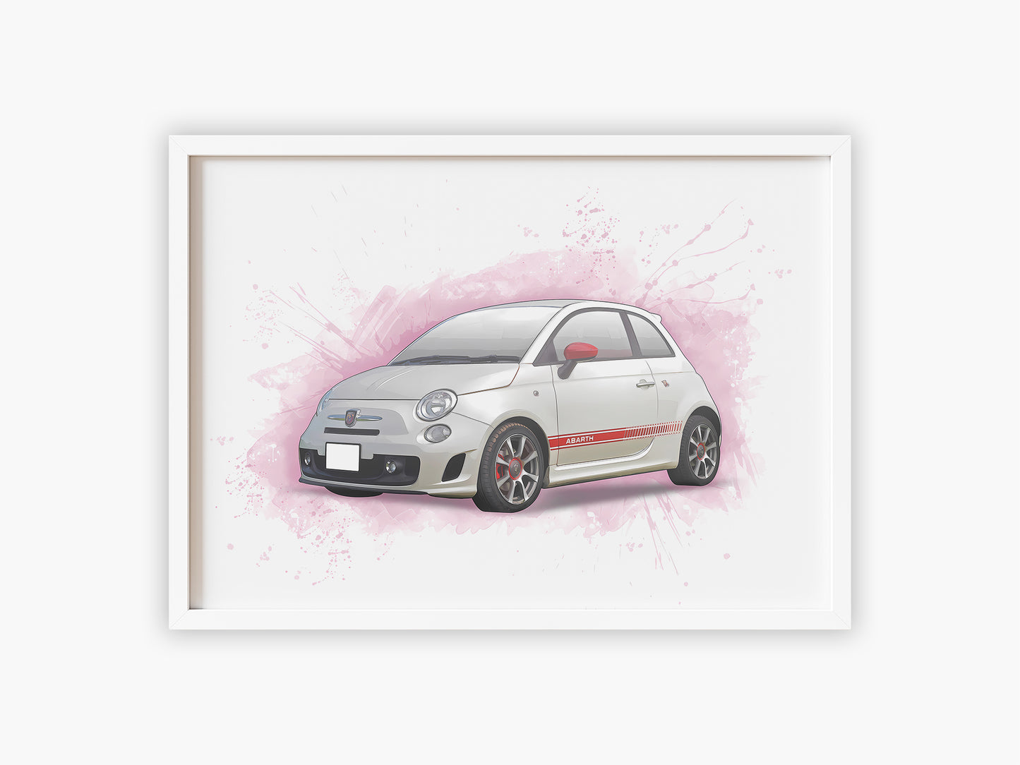 Personalised Abarth 500 Art Print