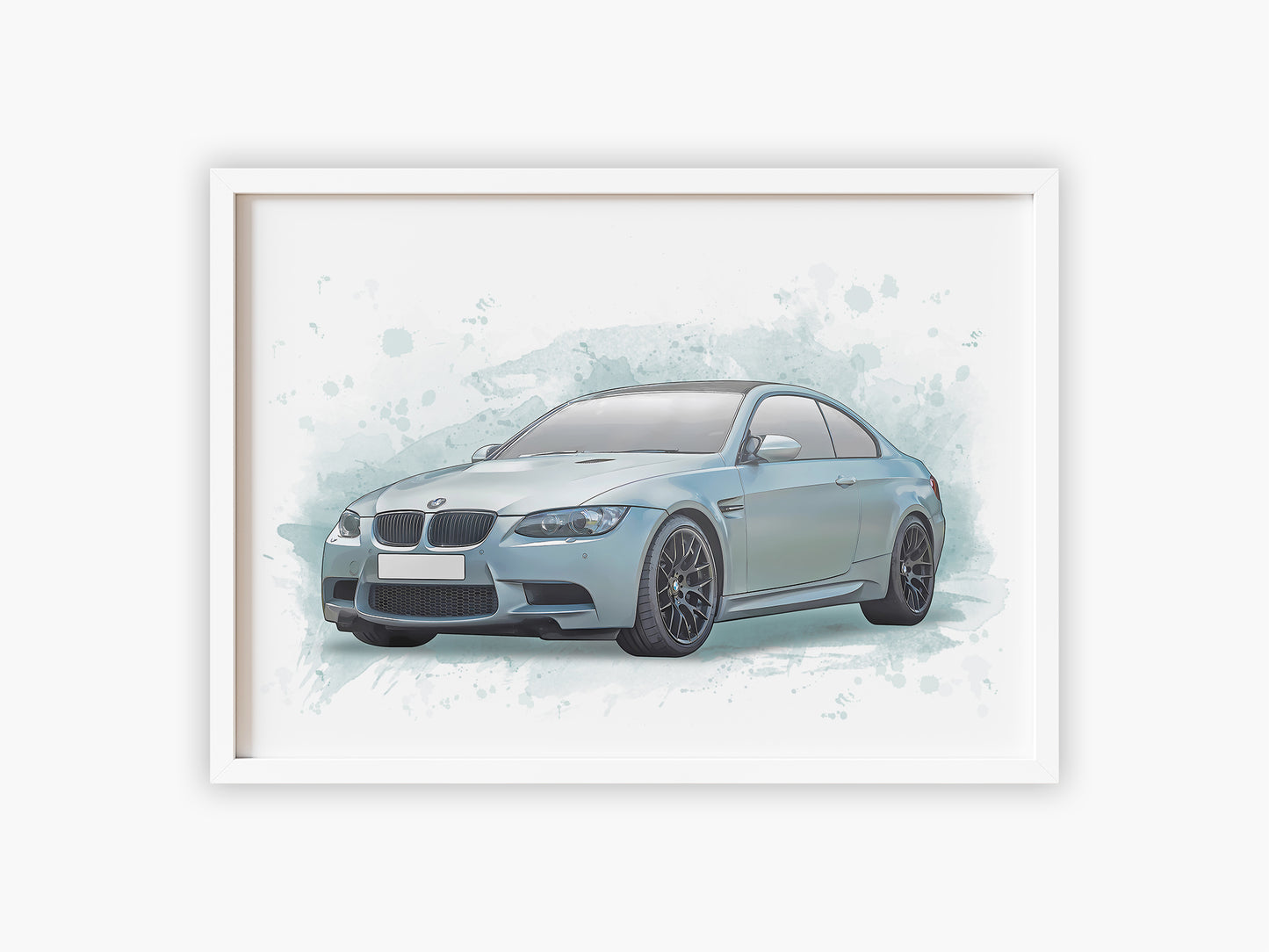 Personalised BMW M3 E92 Art Print