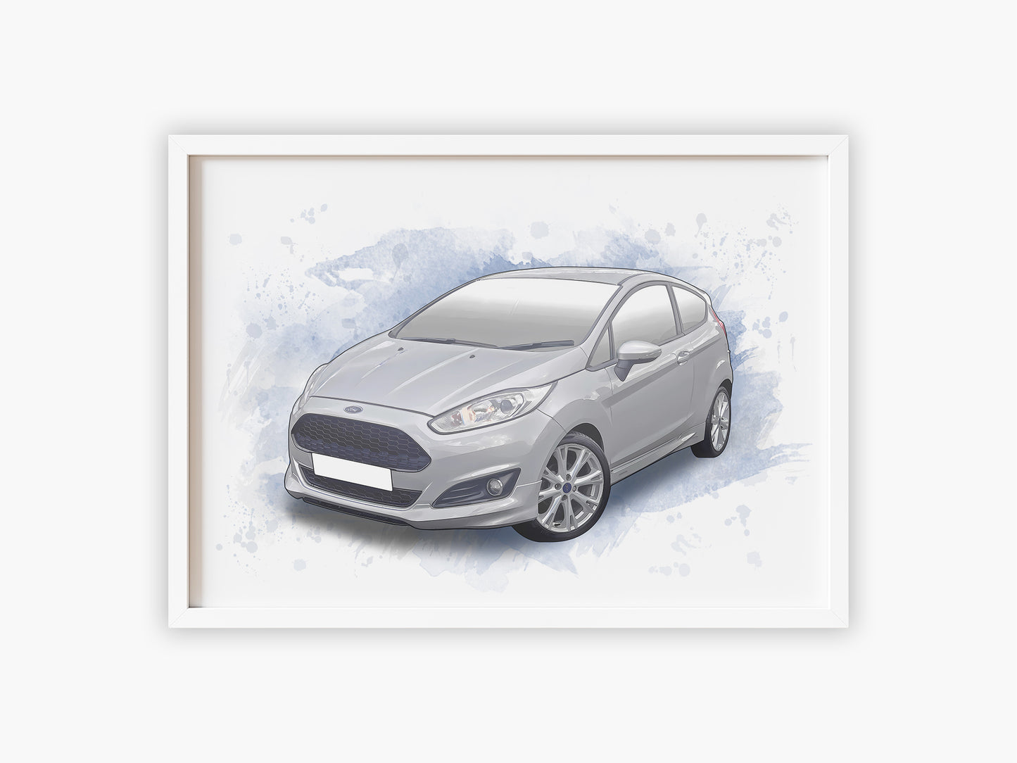 Personalised Ford Fiesta Zetec S Art Print