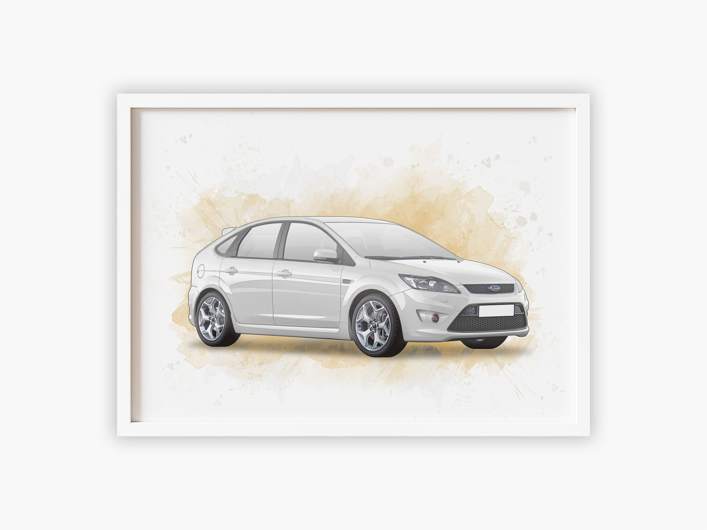 Personalised Ford Focus ST MK2 Art Print