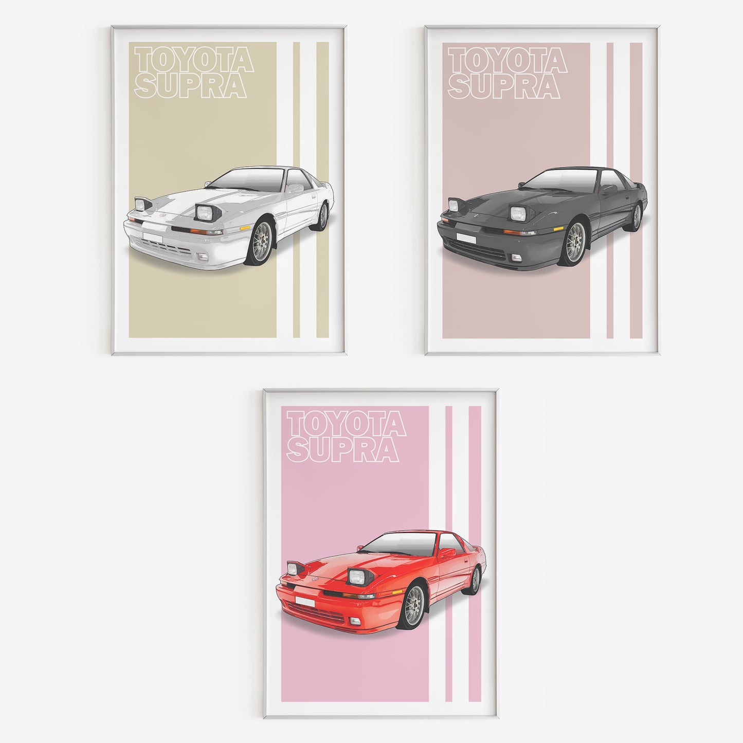 Personalised Toyota Supra MK3 Art Print