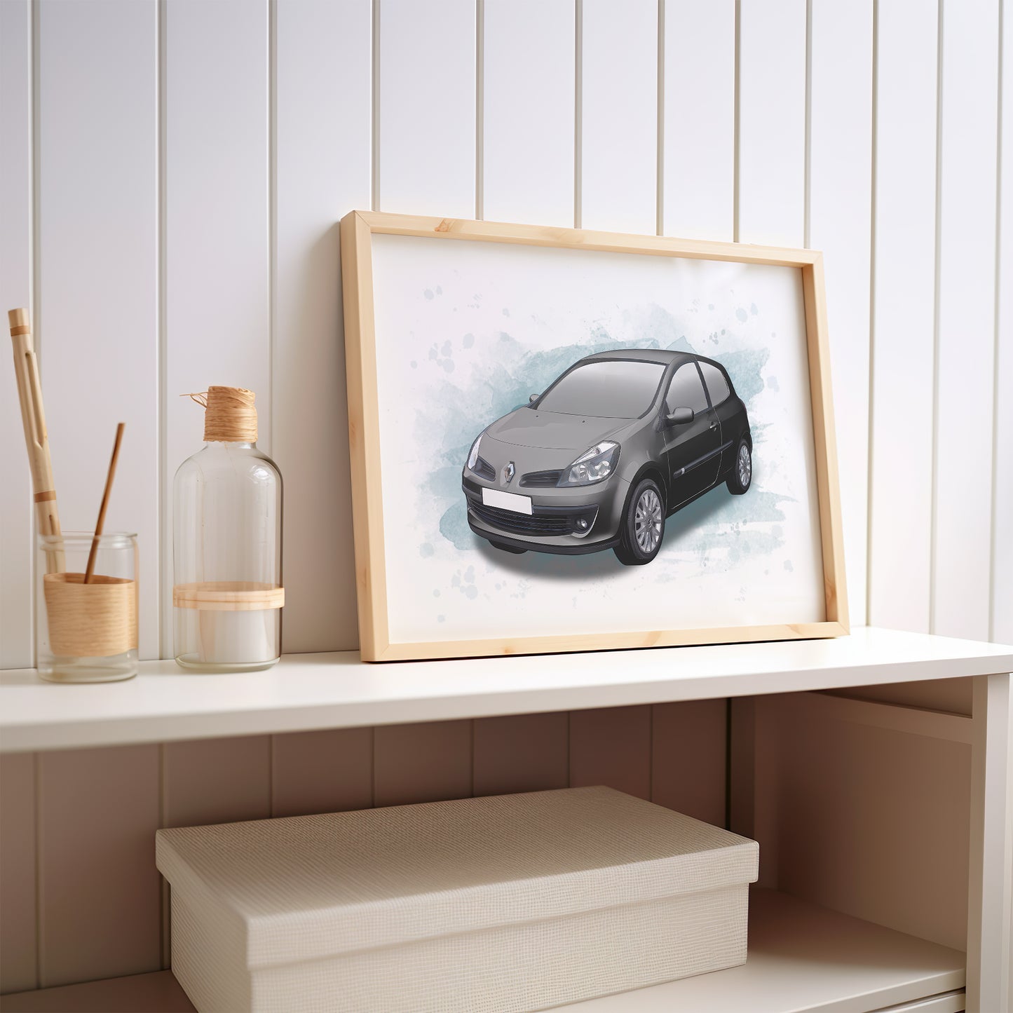 Personalised Renault Clio MK3 Art Print