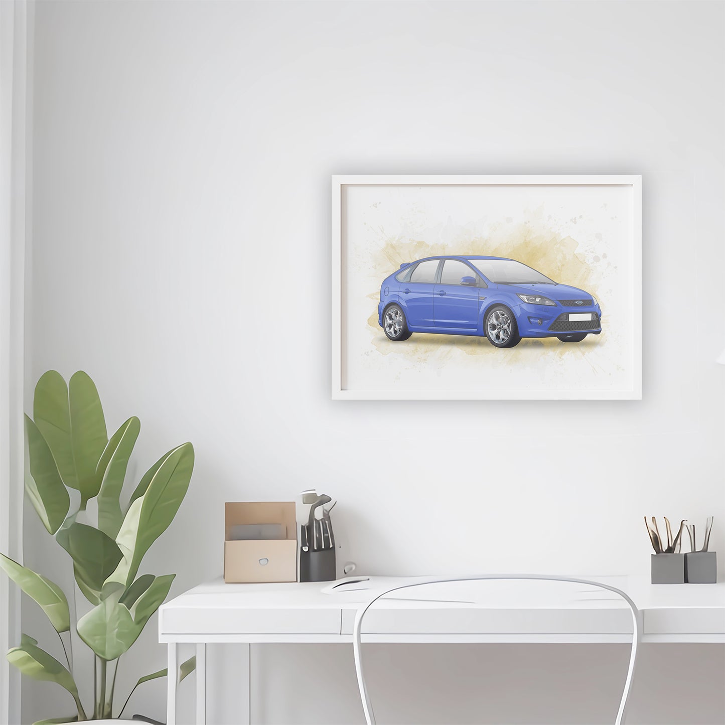 Personalised Ford Focus ST MK2 Art Print