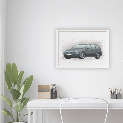 Personalised Vauxhall Vectra C Estate Art Print