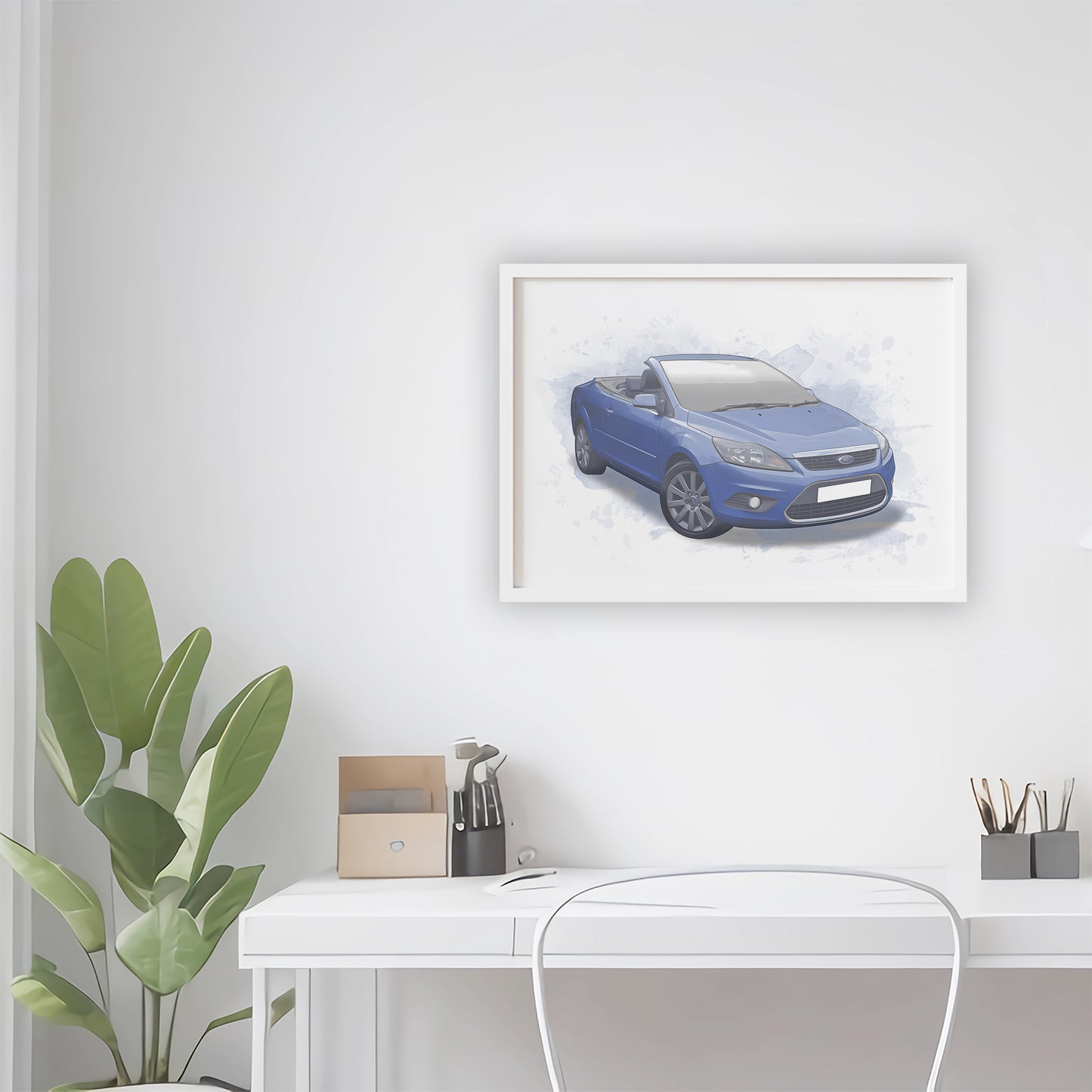 Personalised Ford Focus CC Art Print