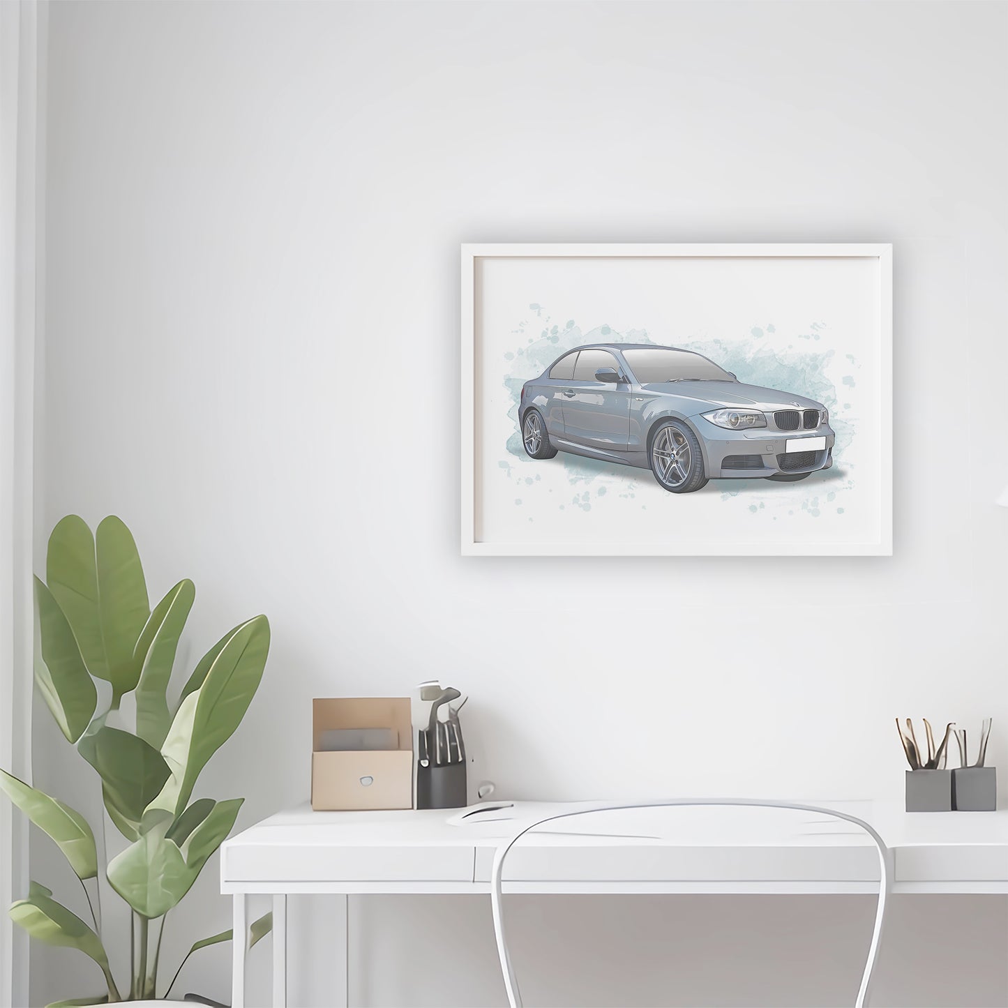 Personalised BMW 1 Series Coupe Art Print