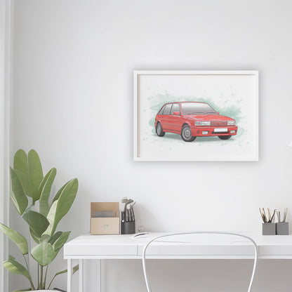 Personalised MG Maestro Turbo Art Print