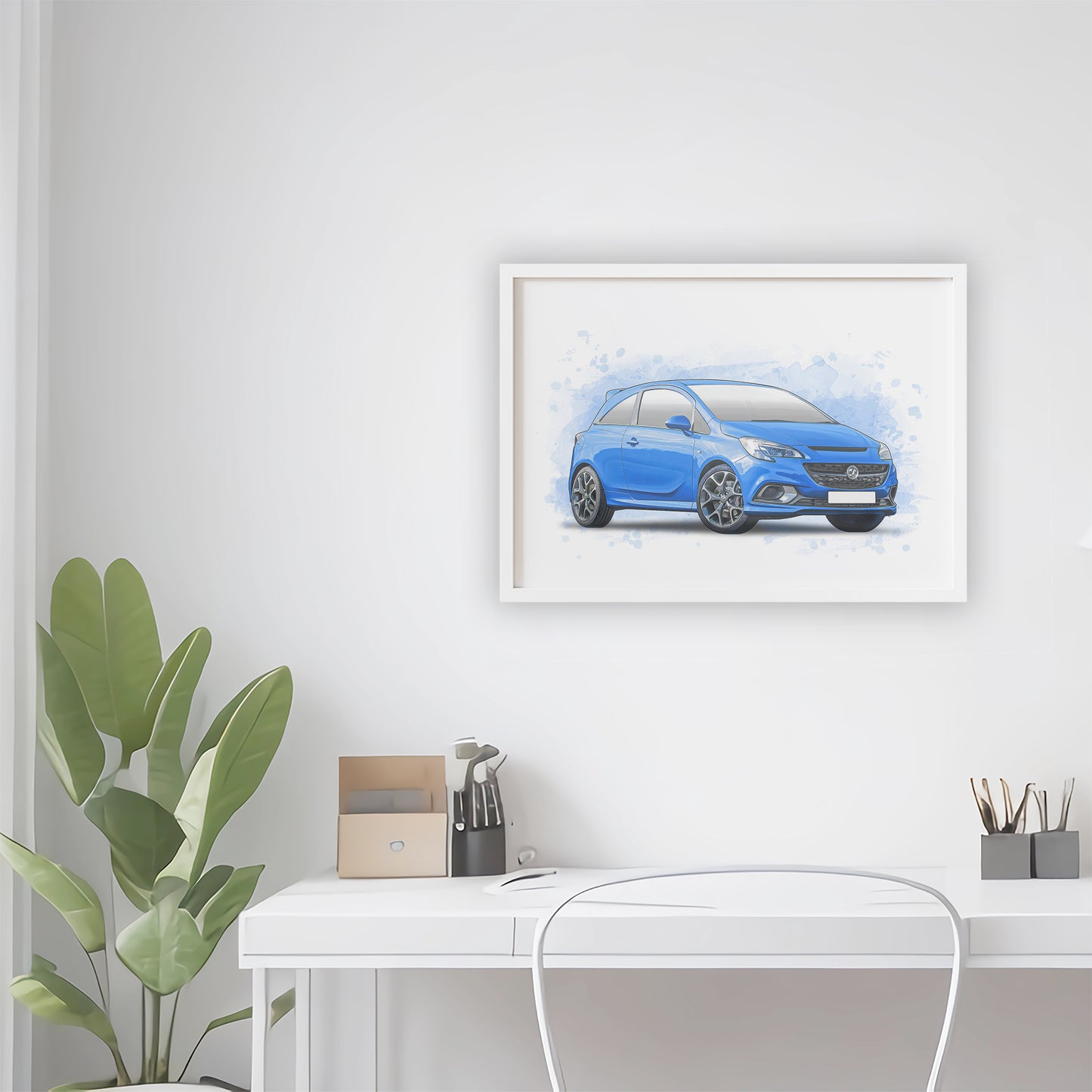 Personalised Vauxhall Corsa E Art Print