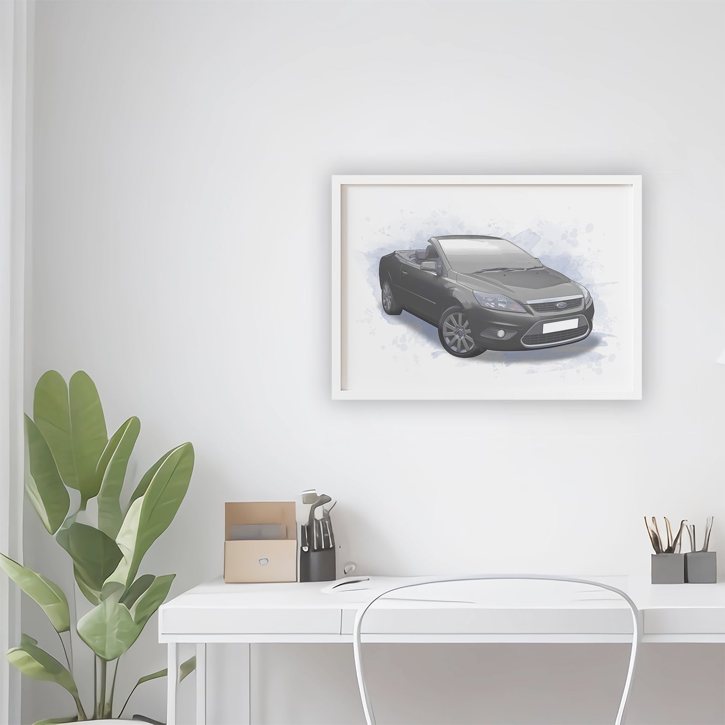 Personalised Ford Focus CC Art Print