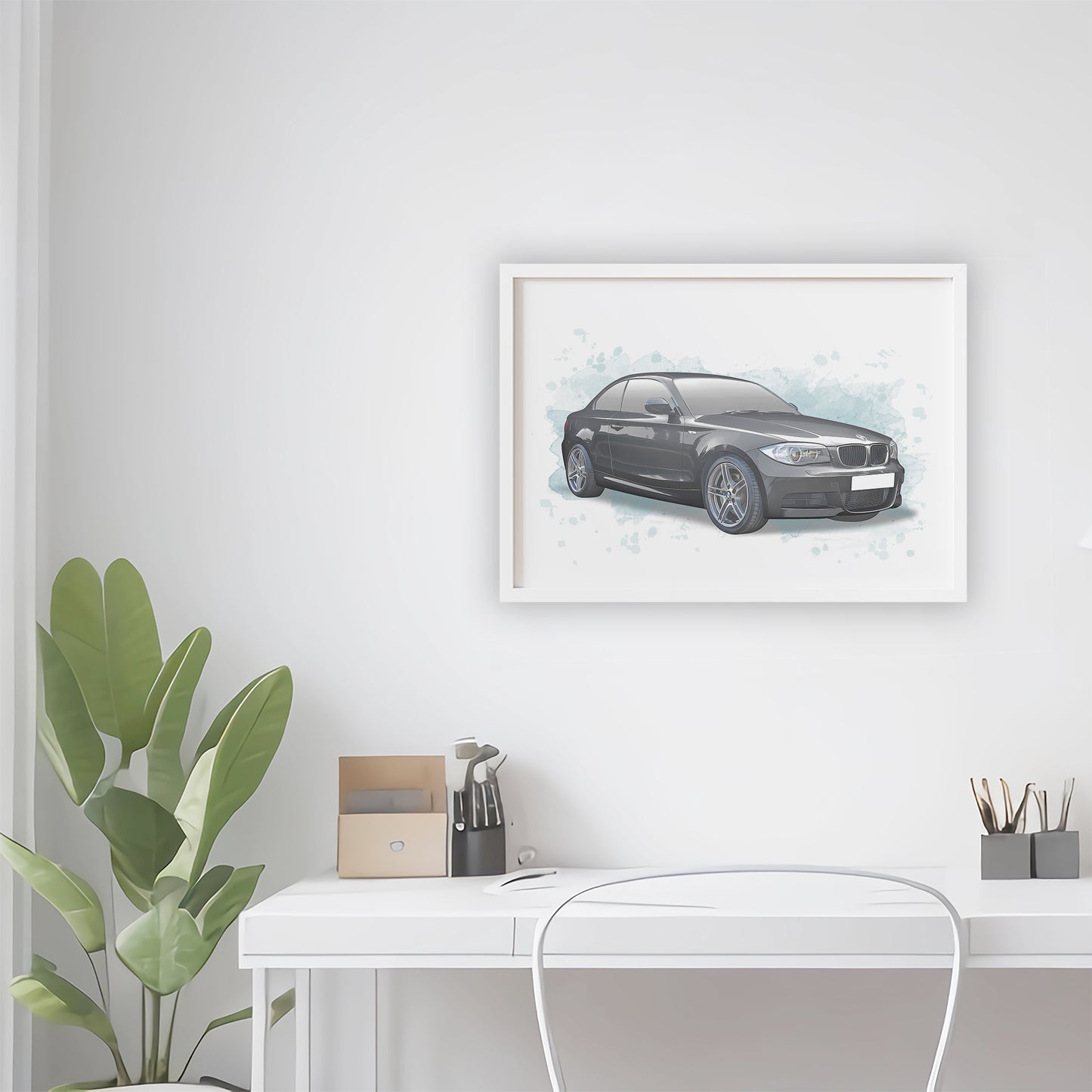 Personalised BMW 1 Series Coupe Art Print