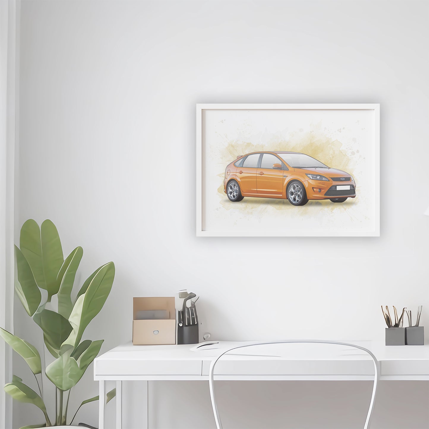 Personalised Ford Focus ST MK2 Art Print