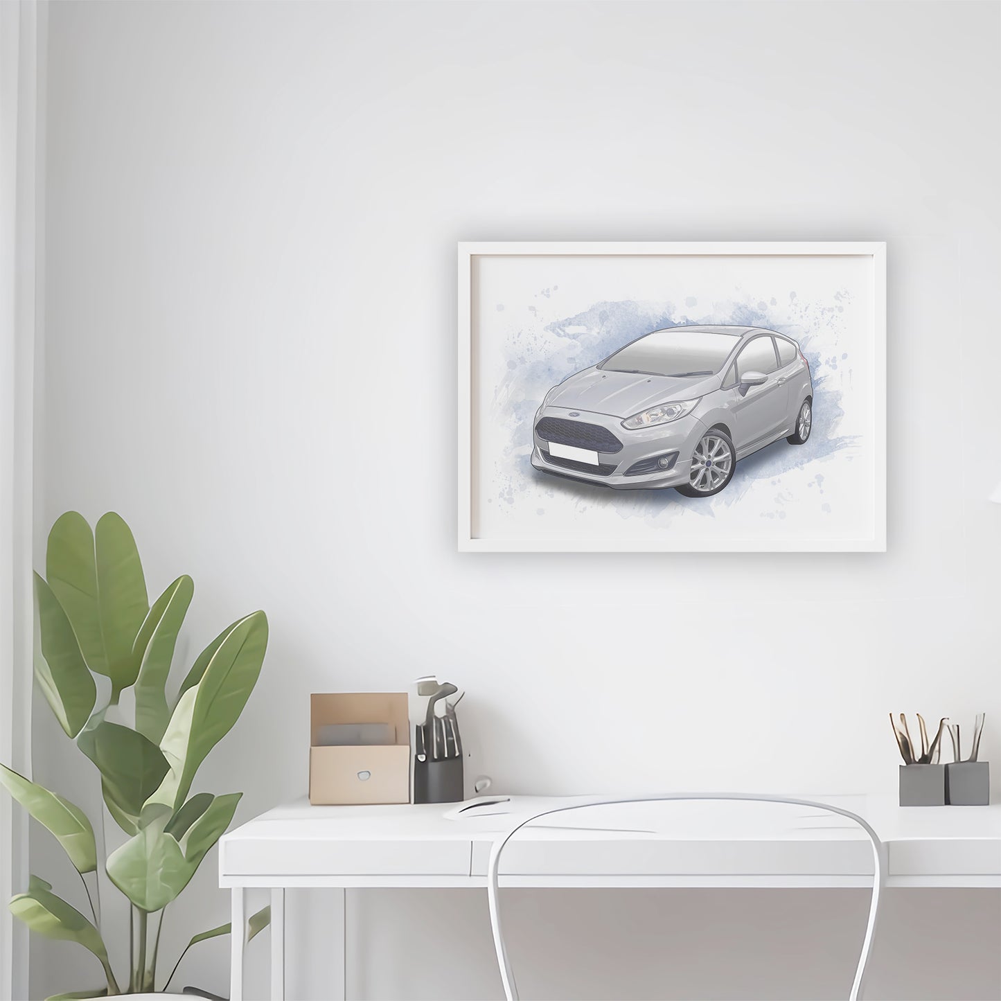 Personalised Ford Fiesta Zetec S Art Print