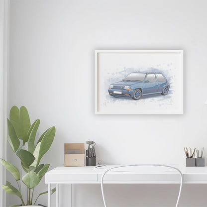 Personalised Renault GT5 Turbo Art Print