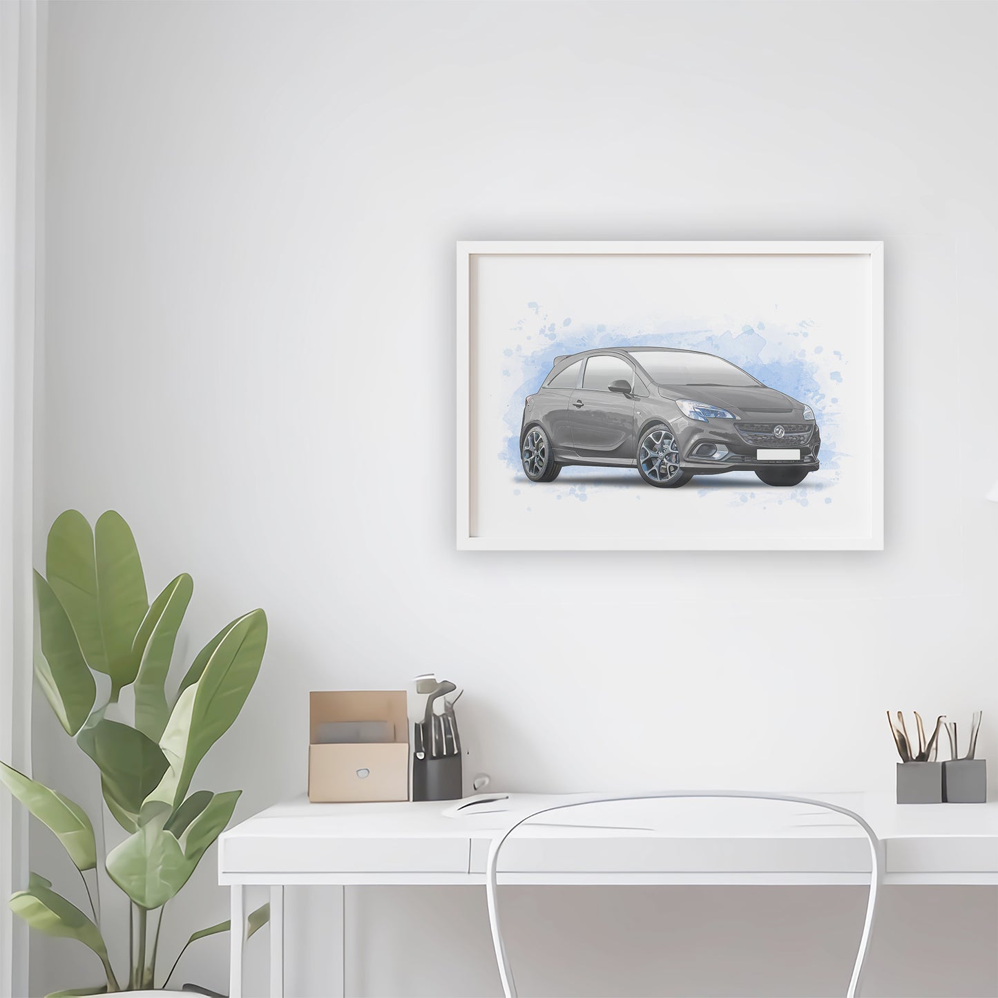 Personalised Vauxhall Corsa E Art Print