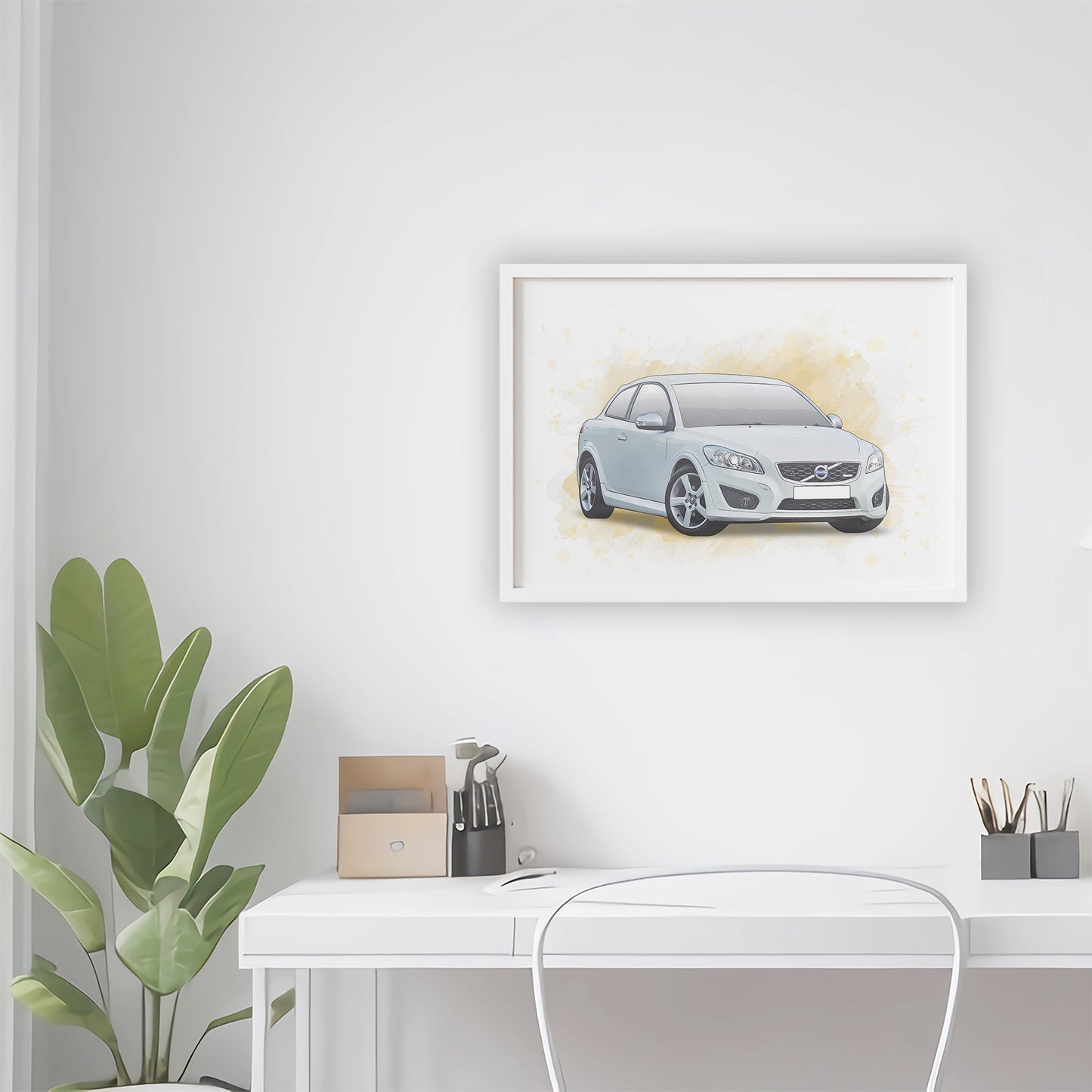 Personalised Volvo C30 Art Print