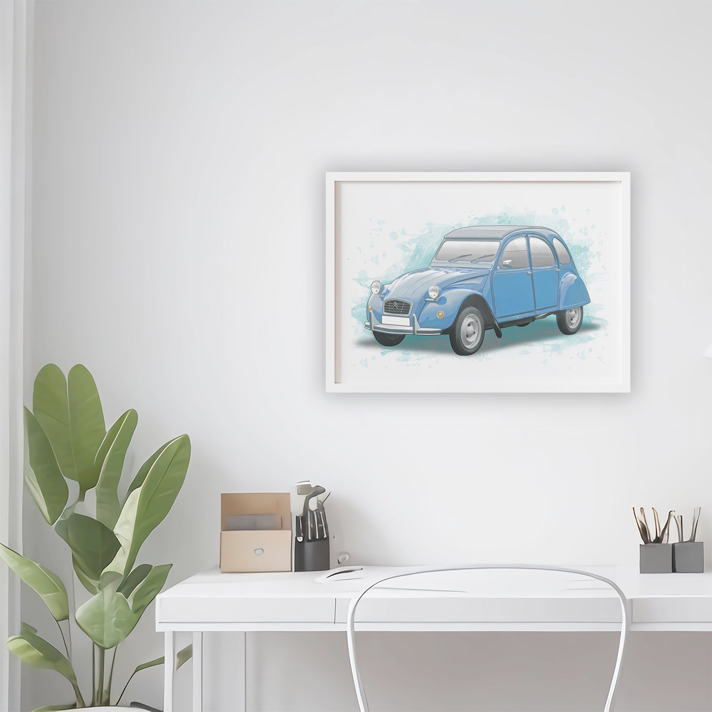 Personalised Citreon 2CV Art Print