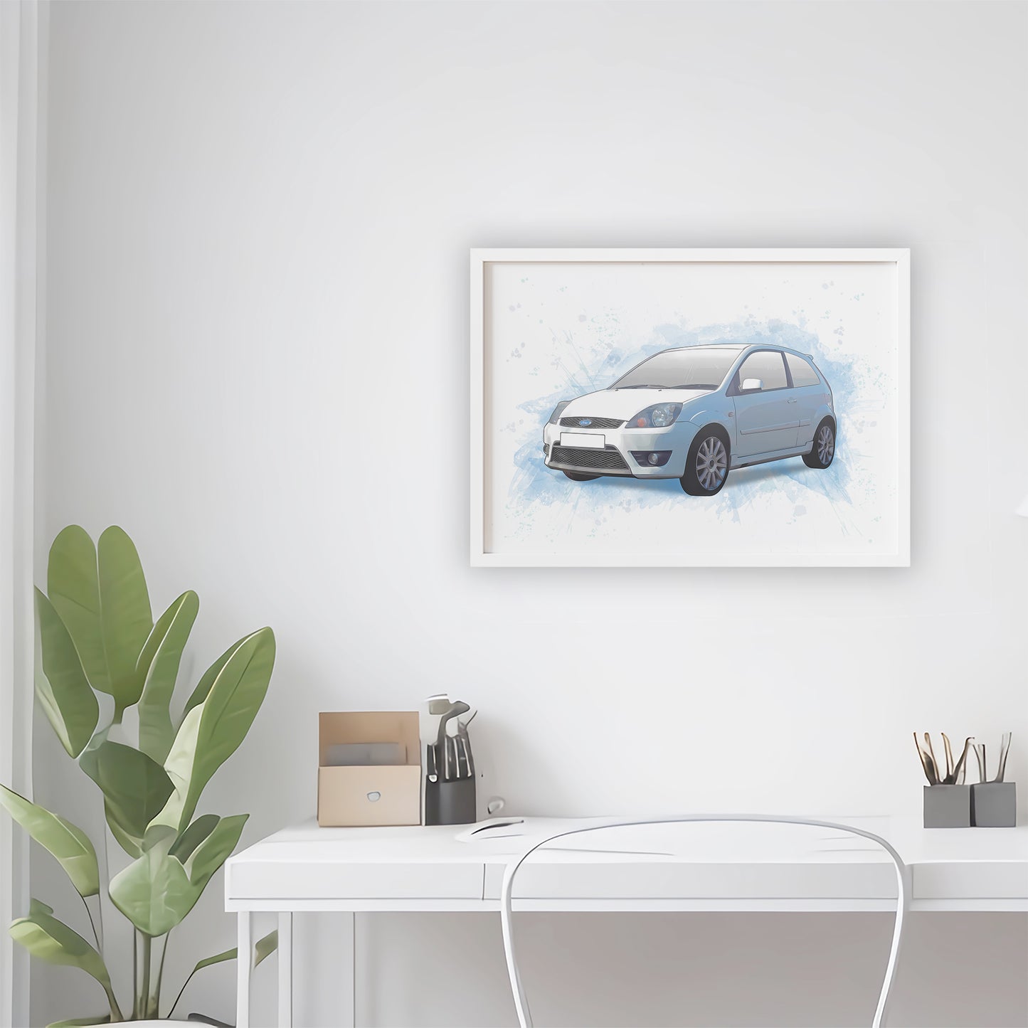 Personalised Ford Fiesta MK6 Art Print