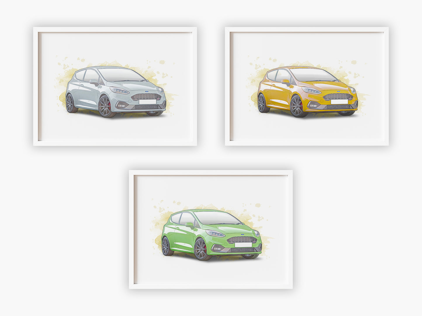 Personalised Ford Fiesta MK8 Art Print