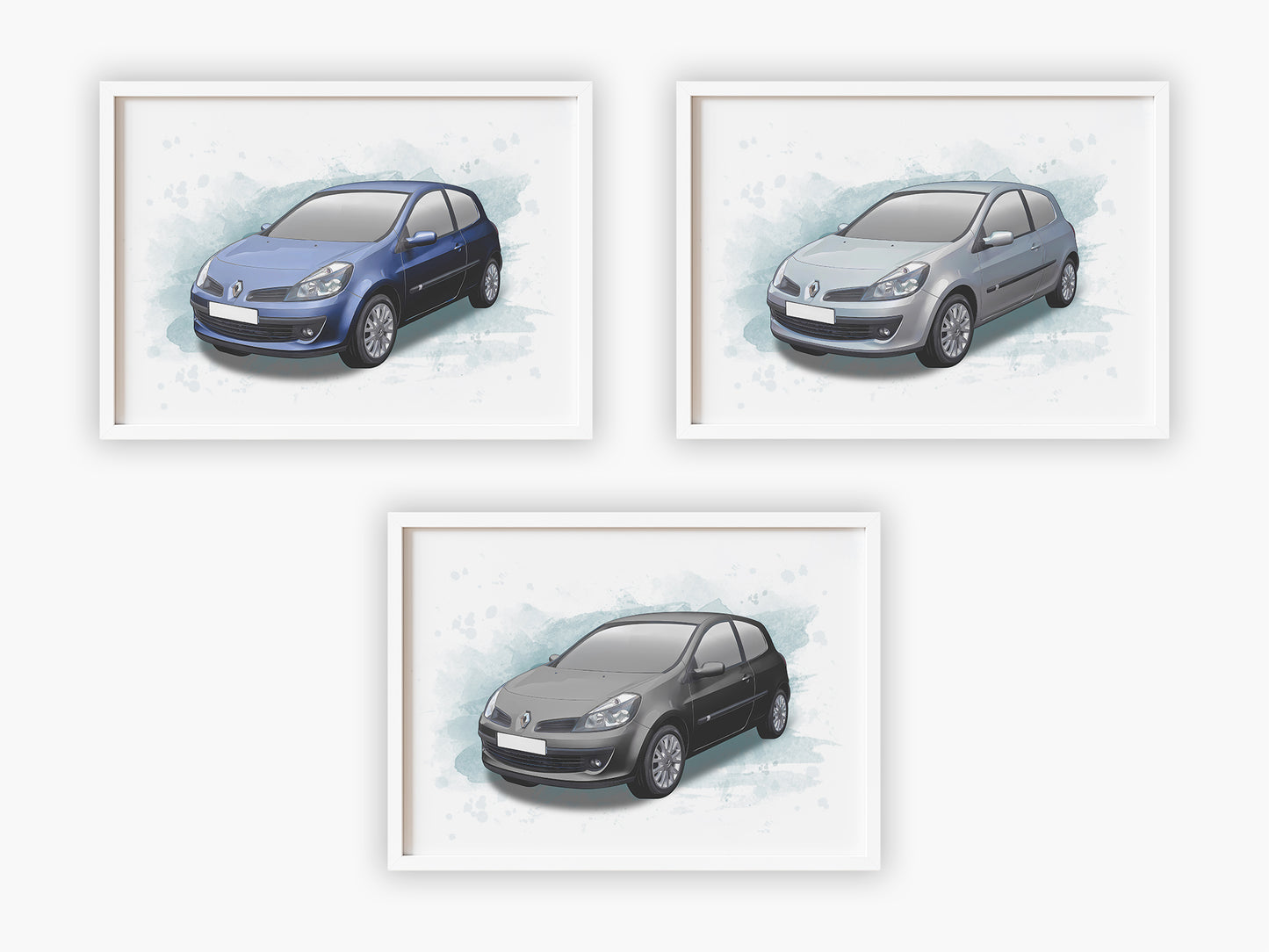 Personalised Renault Clio MK3 Art Print