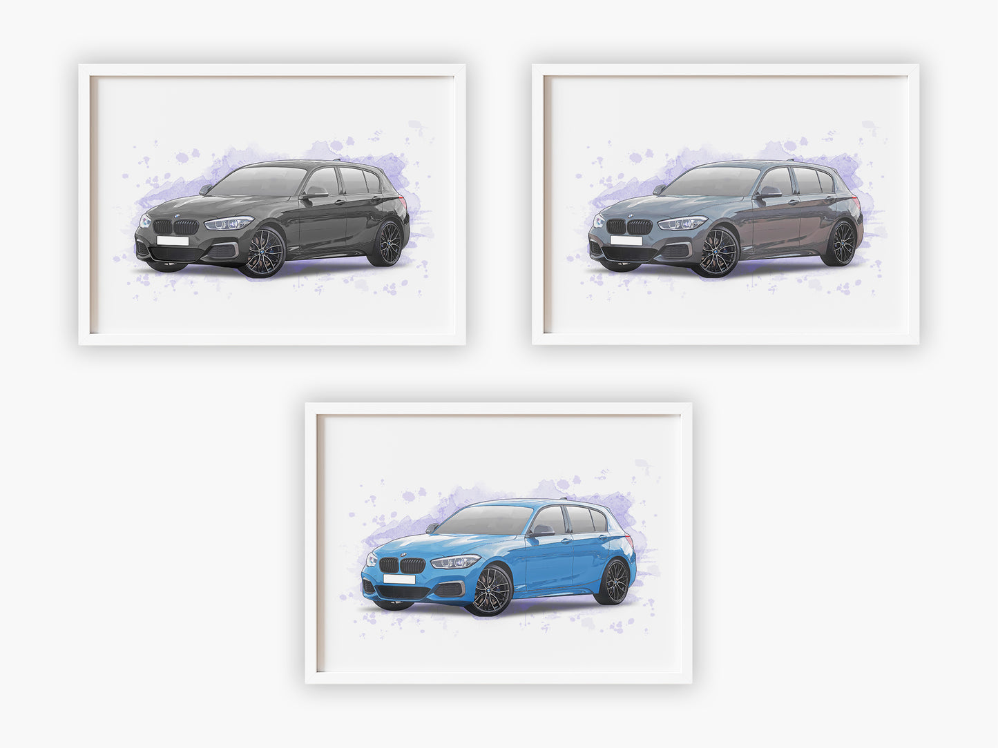 Personalised BMW 1 Series F20 Art Print