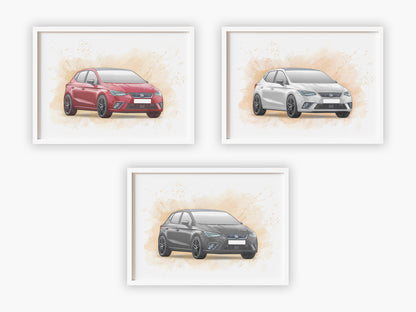 Personalised Seat Ibiza FR Art Print