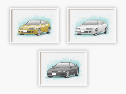 Personalised Honda Integra DC4 Art Print