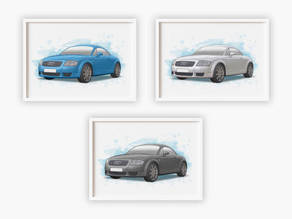 Personalised Audi TT MK1 Art Print