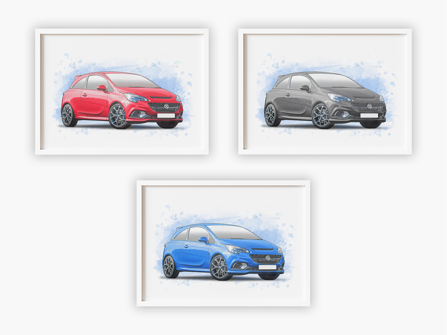 Personalised Vauxhall Corsa E Art Print