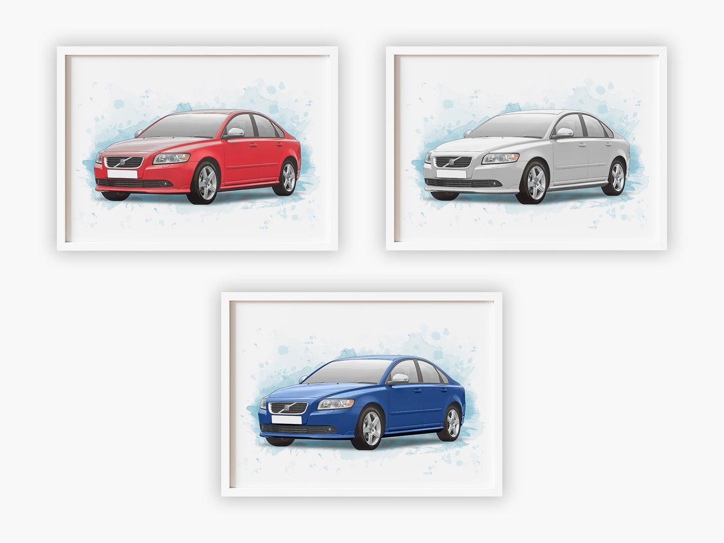 Personalised Volvo S40 Art Print