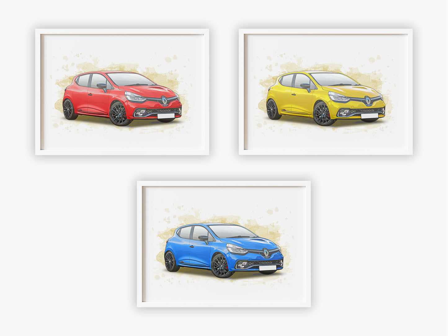 Personalised Renault Clio RS Art Print