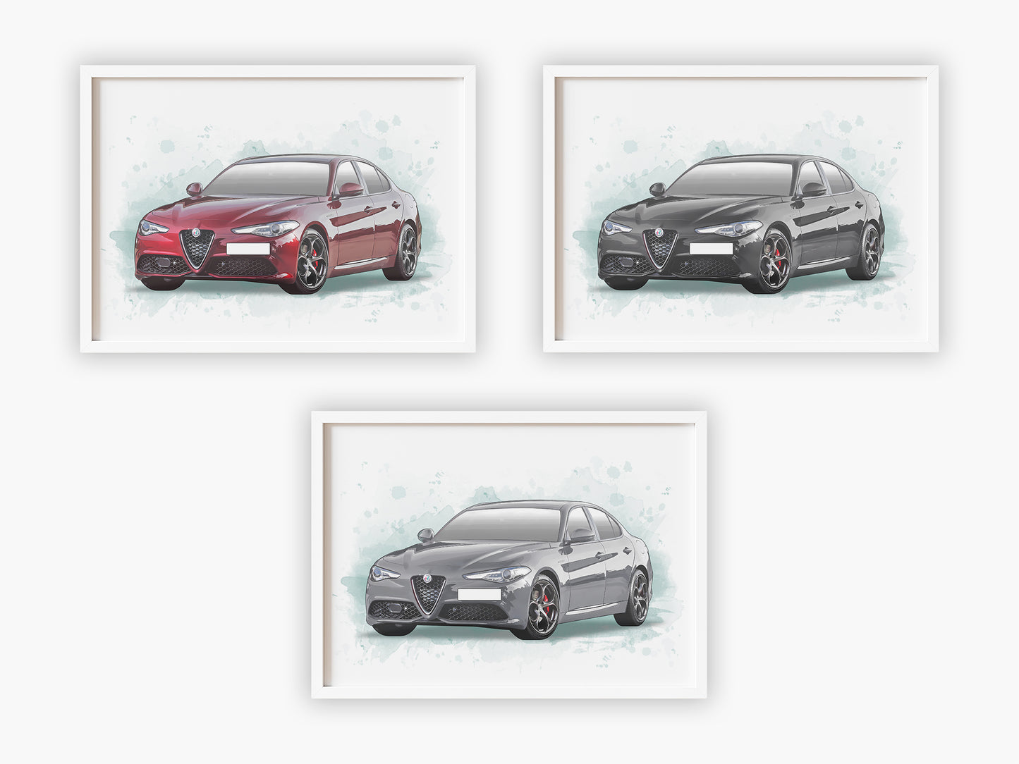 Personalised Alfa Romeo Giulia Art Print