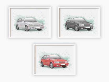 Personalised MG Maestro Turbo Art Print