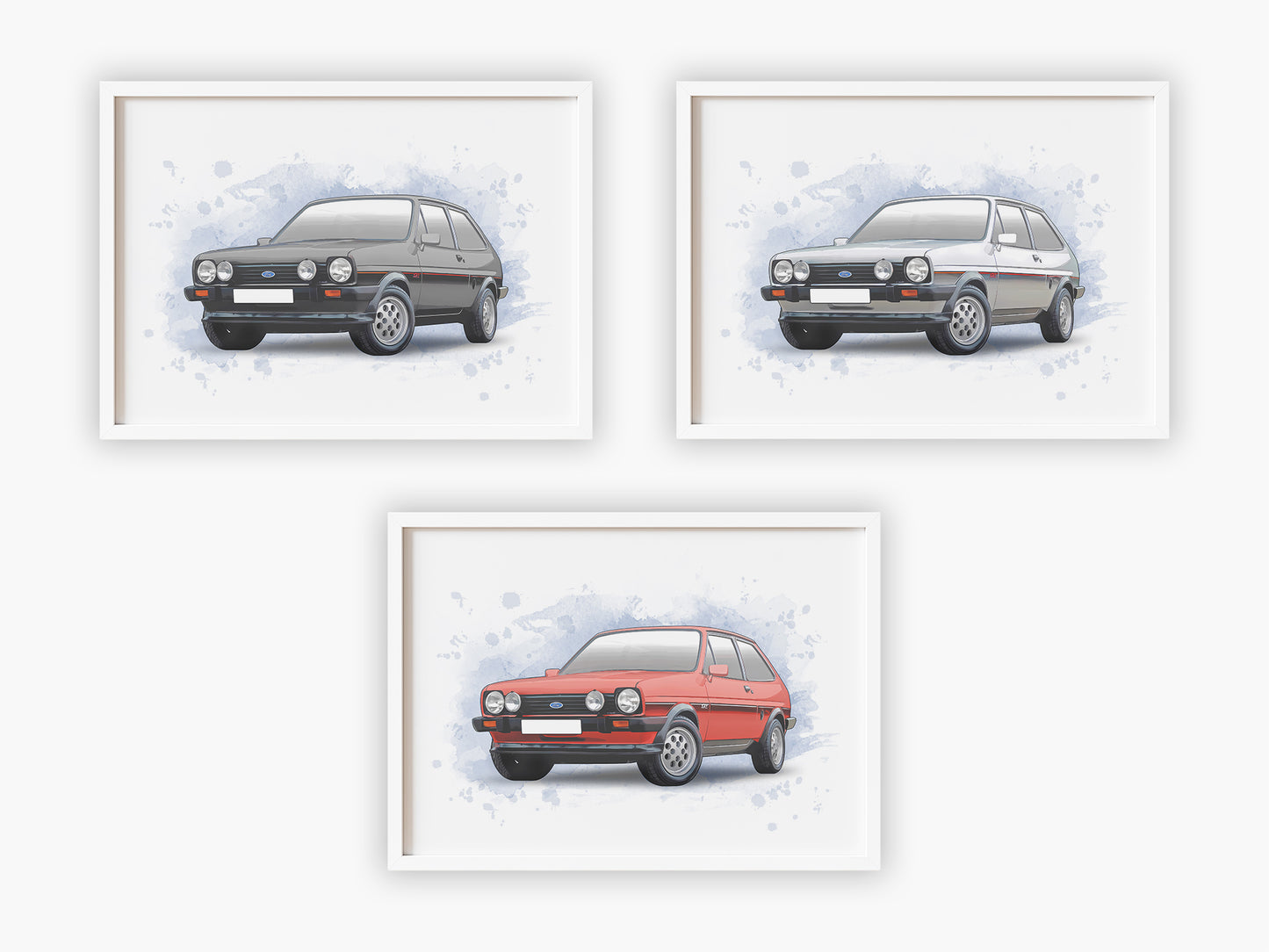 Personalised Ford Fiesta XR2 Art Print