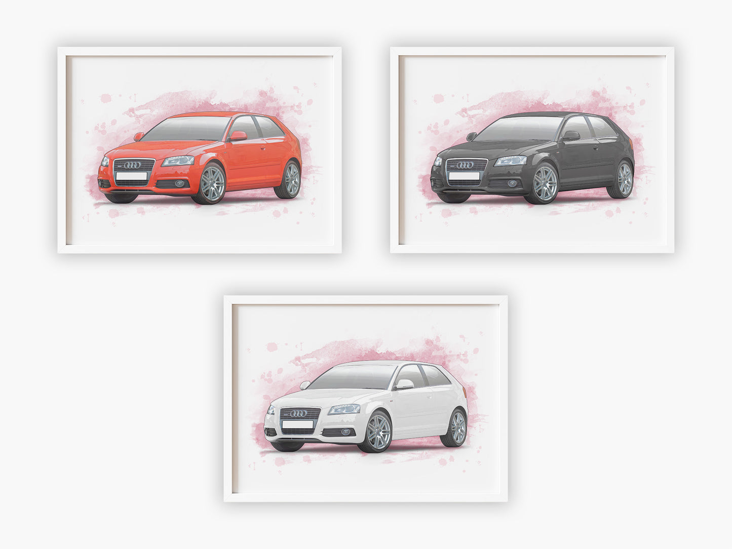 Personalised Audi A3 Art Print