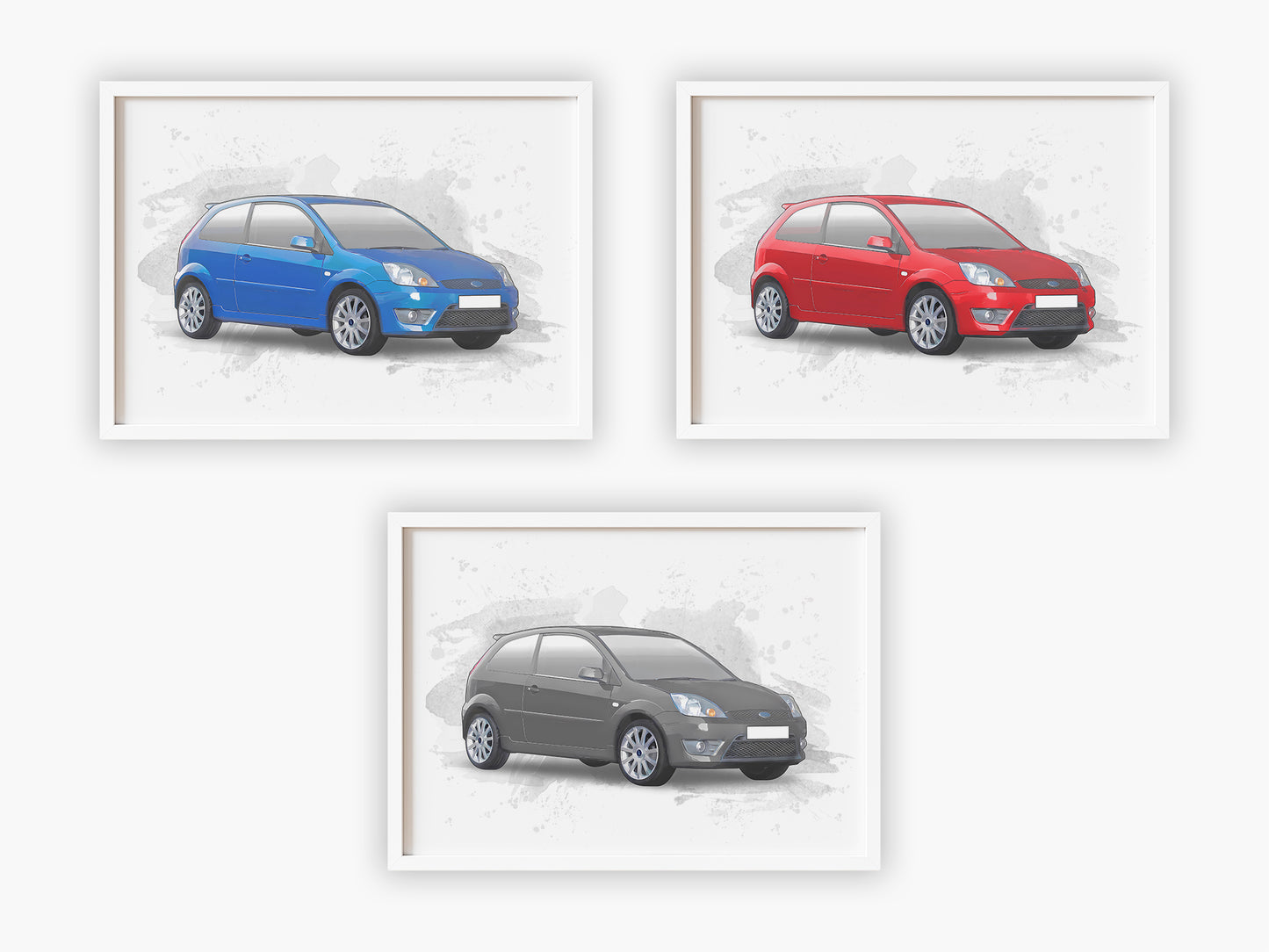 Personalised Ford Fiesta MK6 Art Print