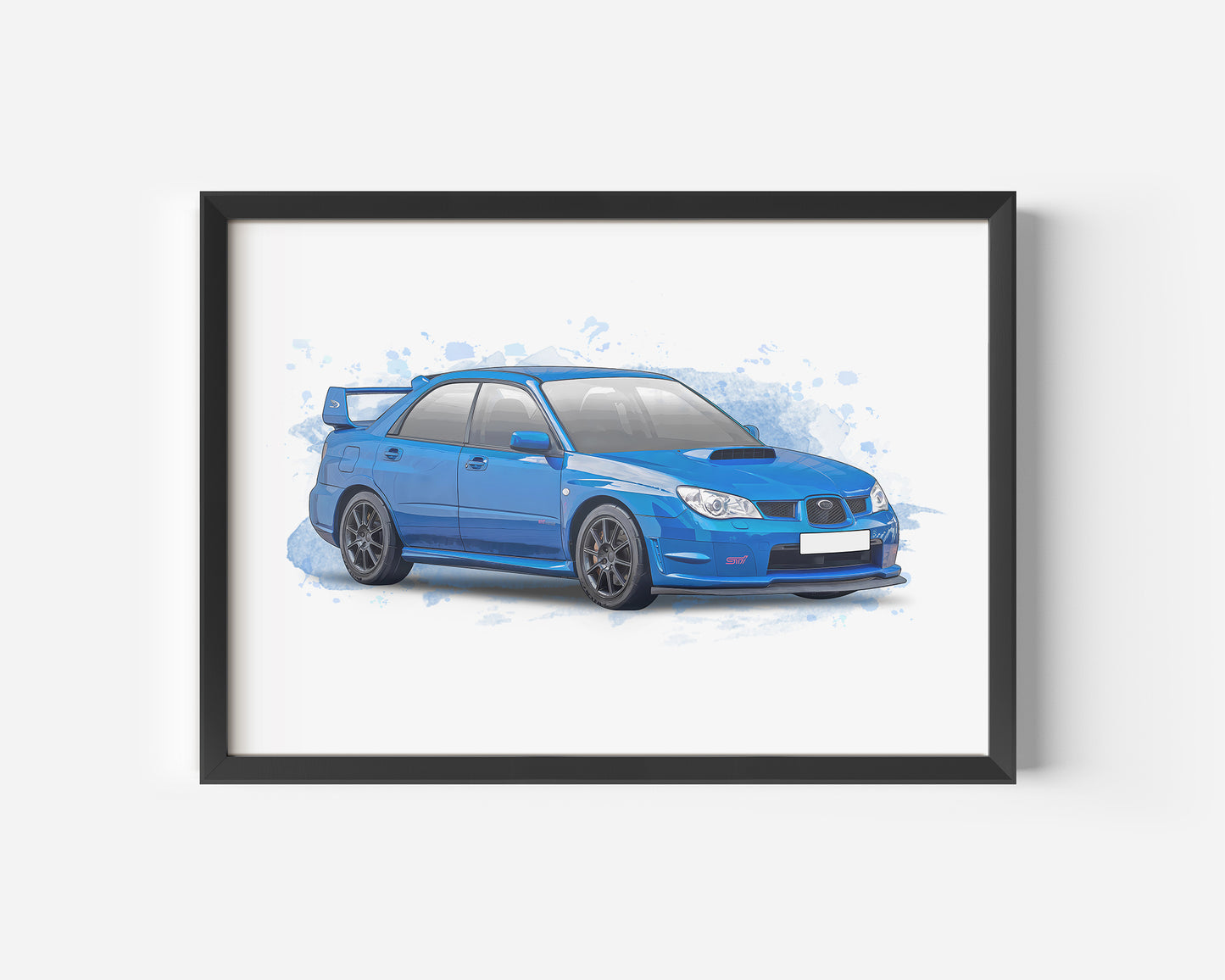 Personalised Subaru Impreza MK2 Art Print