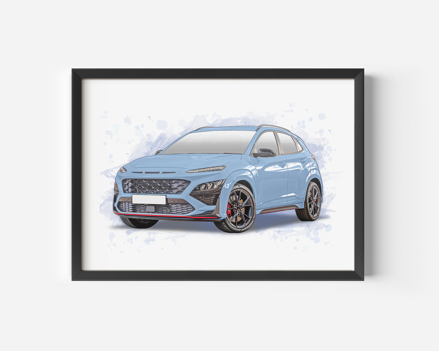 Personalised Hyundai Kona N Art Print