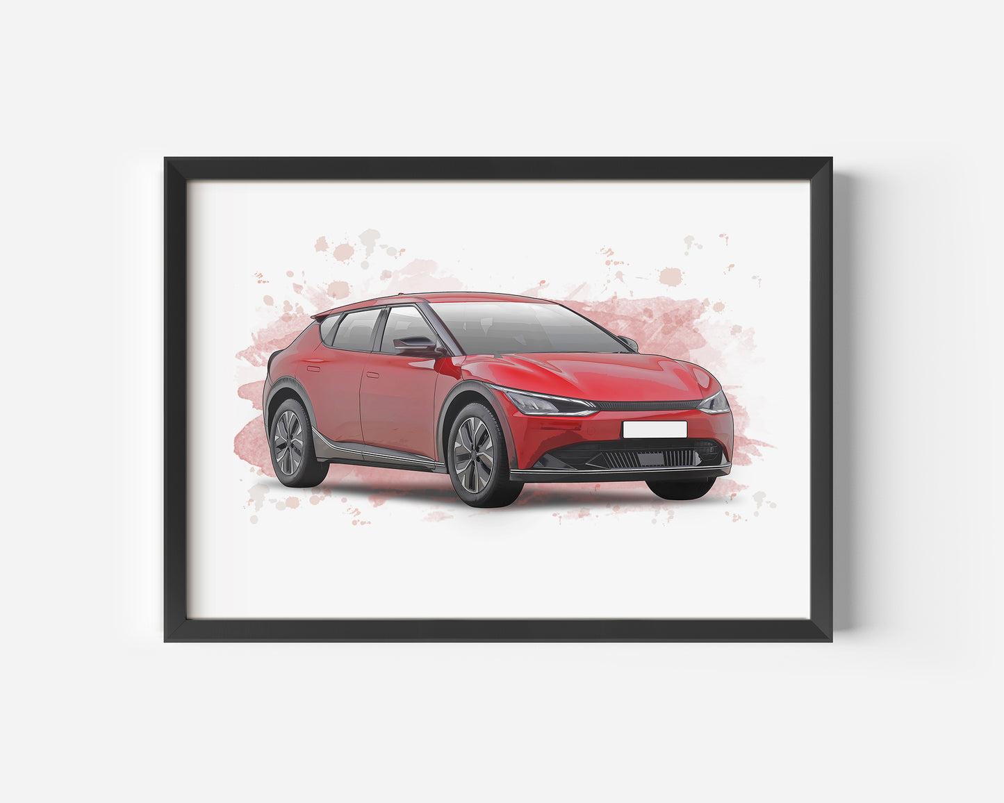 Personalised KIA EV6 Art Print