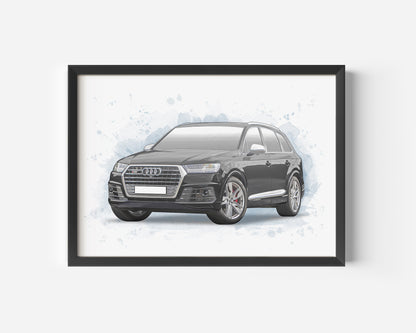 Personalised Audi SQ7 Art Print