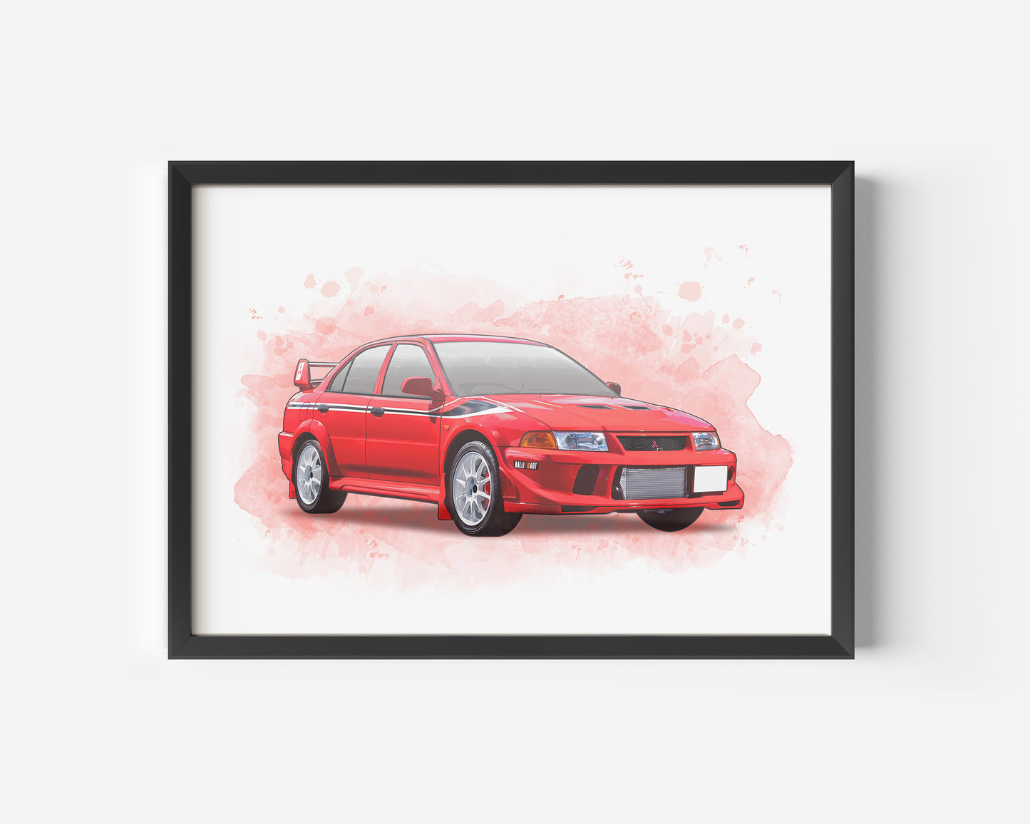 Personalised Mitsubishi Evo 6 Art Print - Tommi Makinen Edition