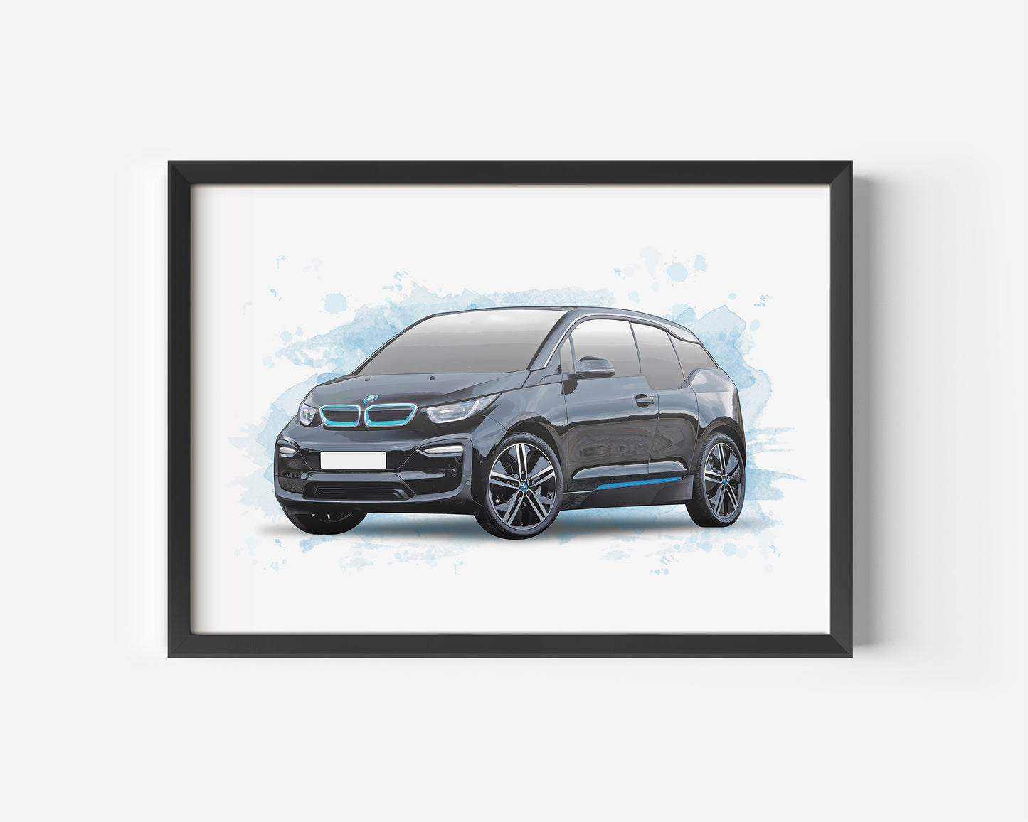 Personalised BMW i3 Art Print