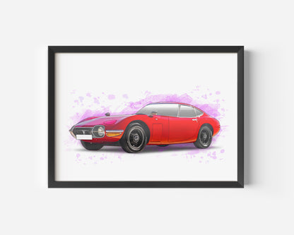 Personalised Toyota GT2000 Art Print