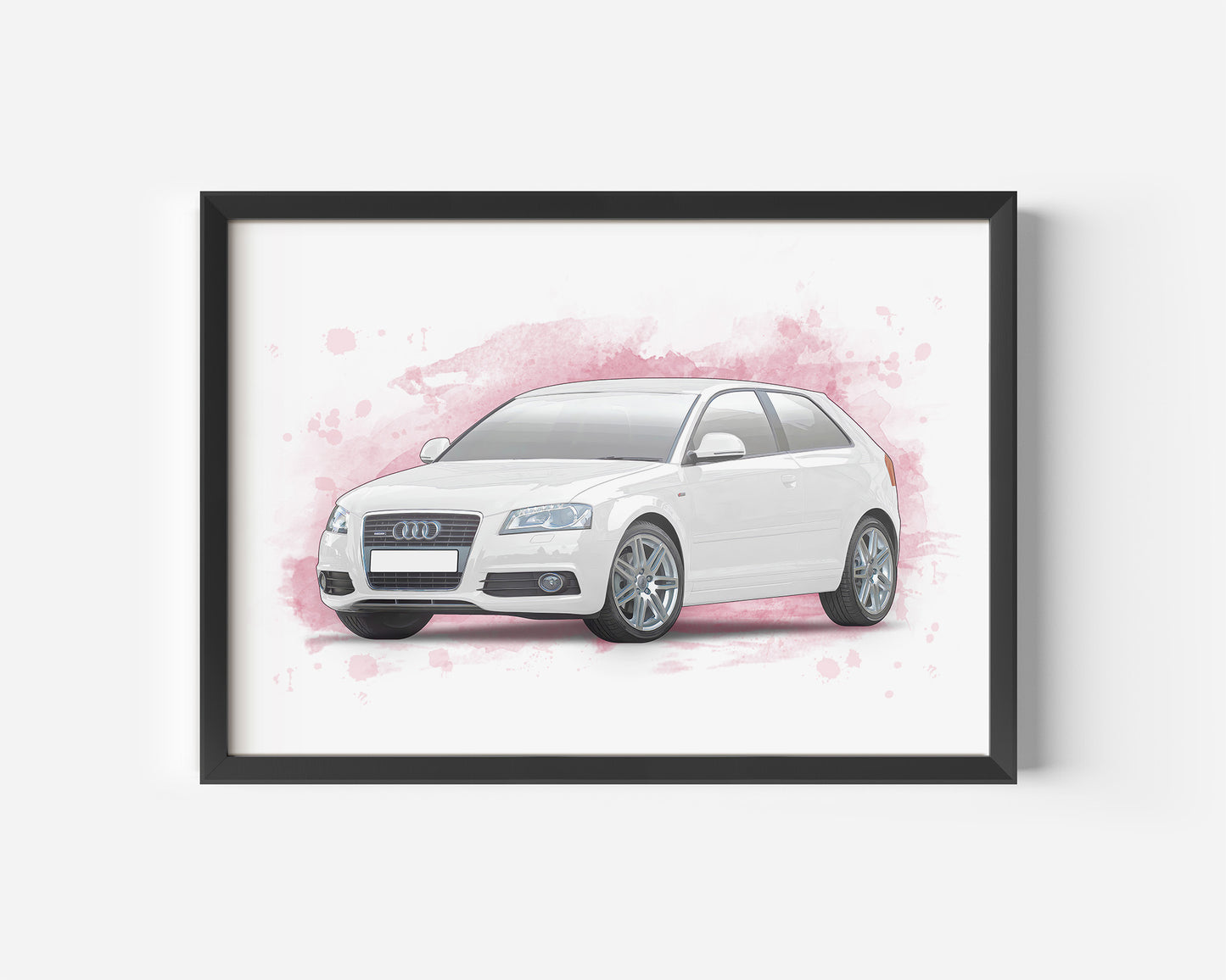 Personalised Audi A3 Art Print