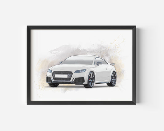 Personalised Audi TT MK3 Art Print